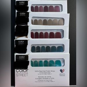 ColorStreet: Iris-dium,Stay Golden,Venetian Velvet,Aquatic Behavior,Brave & Bold